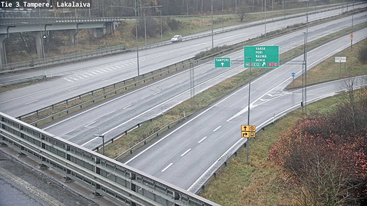 Weather Camera Image Väg 3 Tammerfors, Lakalaiva, Tampere, Pirkanmaa