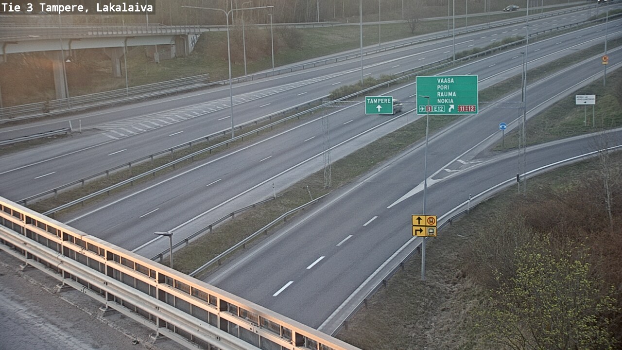 Weather Camera Image Road 3 Tampere, Lakalaiva, Tampere, Pirkanmaa
