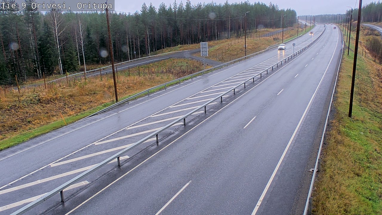 Weather Camera Image Väg 9 Orivesi, Oritupa, Orivesi, Pirkanmaa