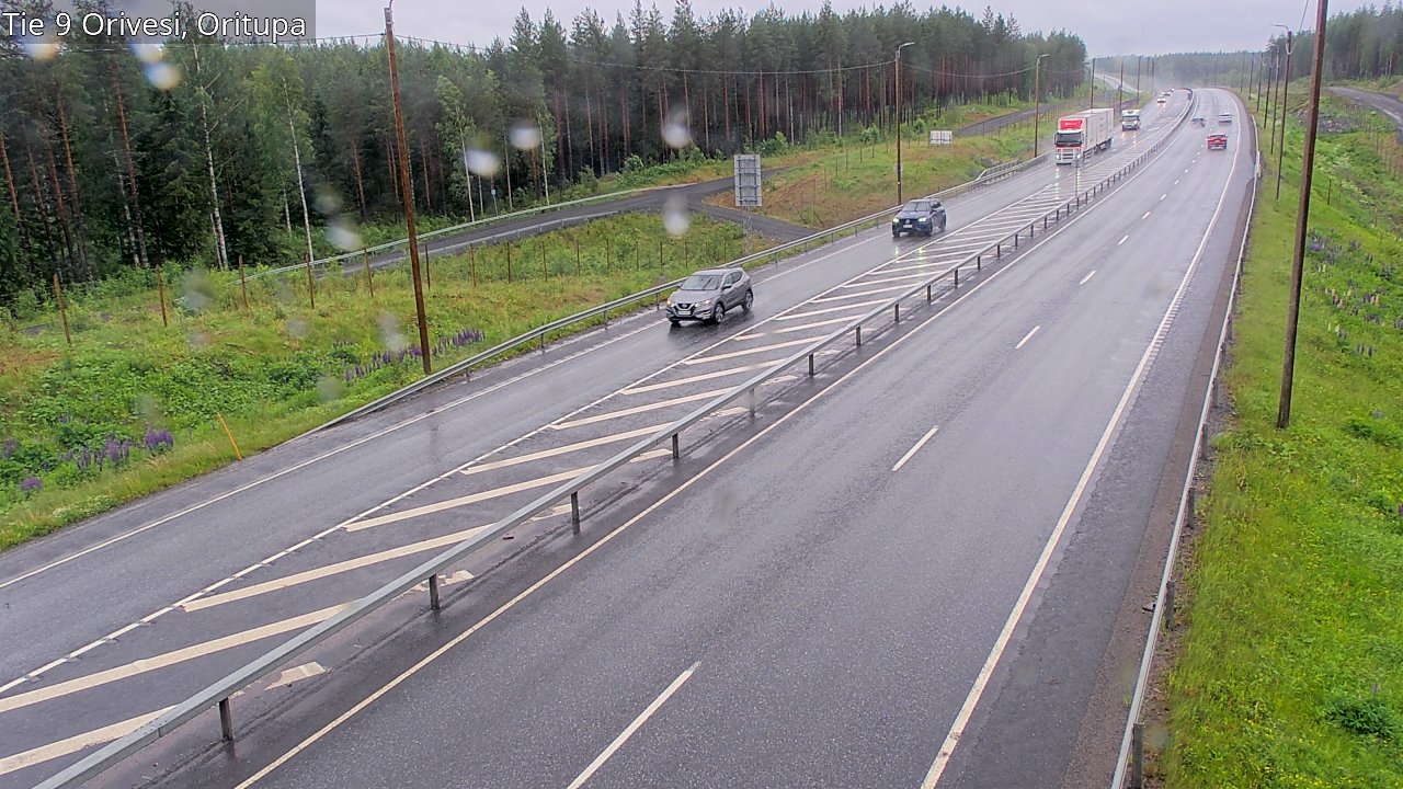 Weather Camera Image Väg 9 Orivesi, Oritupa, Orivesi, Pirkanmaa