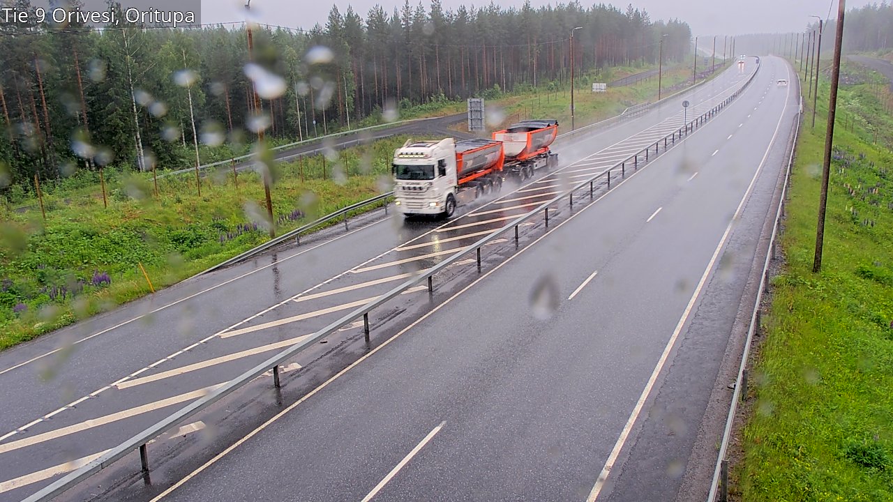 Weather Camera Image Väg 9 Orivesi, Oritupa, Orivesi, Pirkanmaa