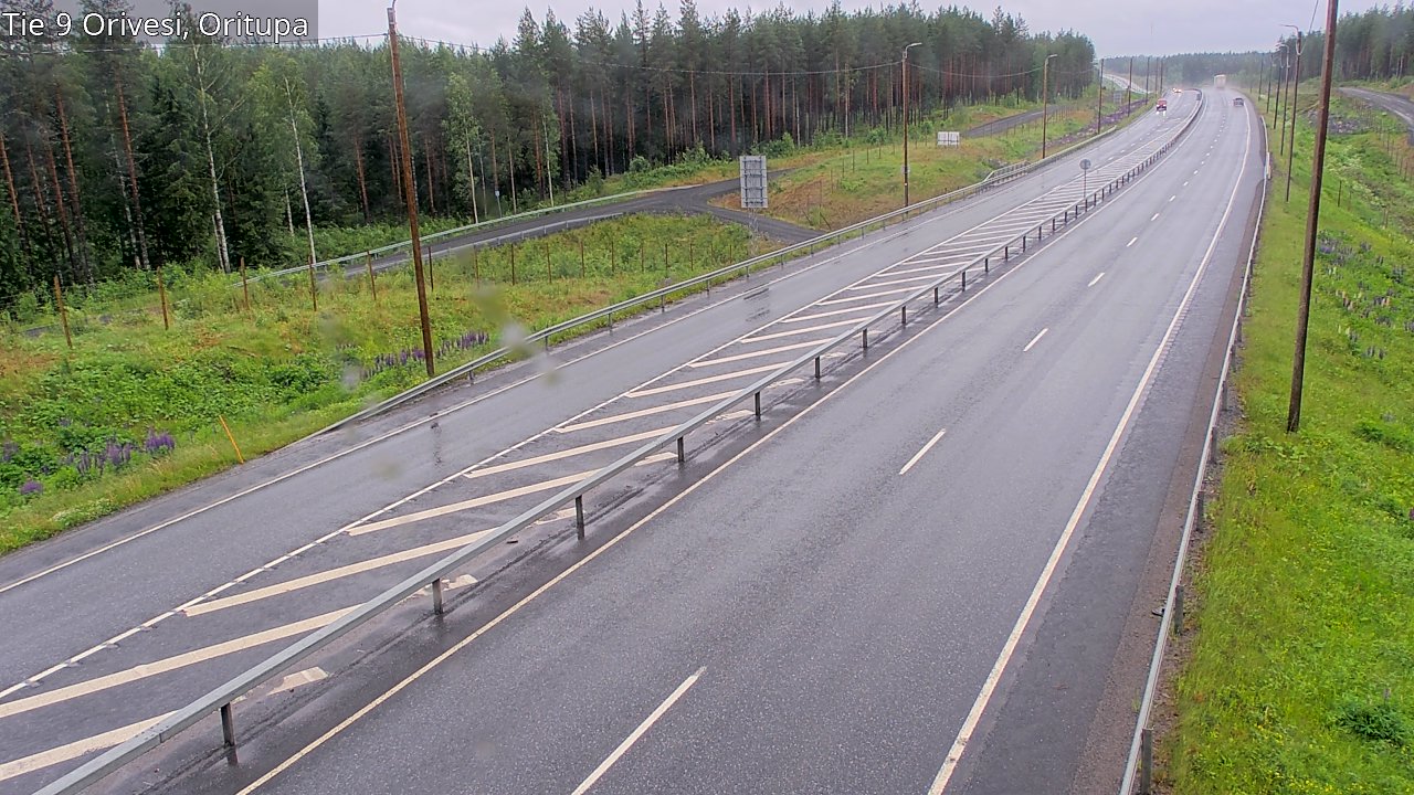 Weather Camera Image Väg 9 Orivesi, Oritupa, Orivesi, Pirkanmaa