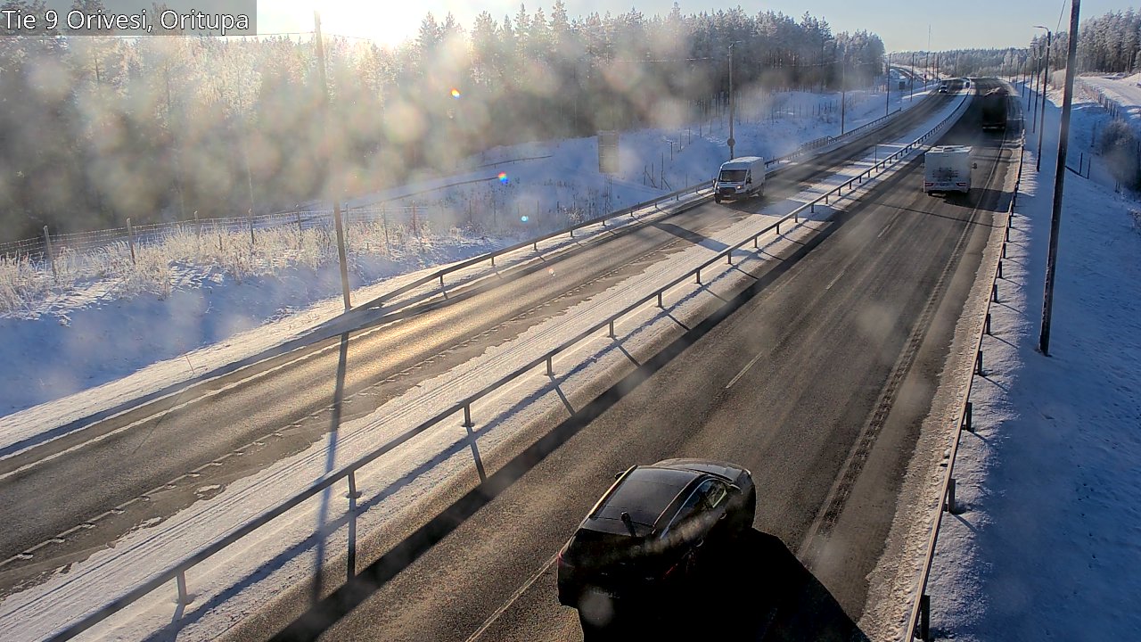 Weather Camera Image Väg 9 Orivesi, Oritupa, Orivesi, Pirkanmaa