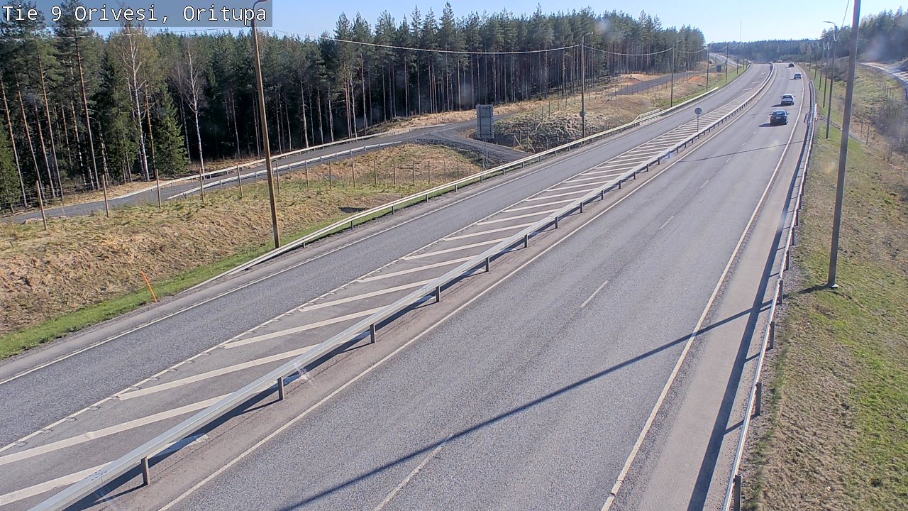 Weather Camera Image Väg 9 Orivesi, Oritupa, Orivesi, Pirkanmaa