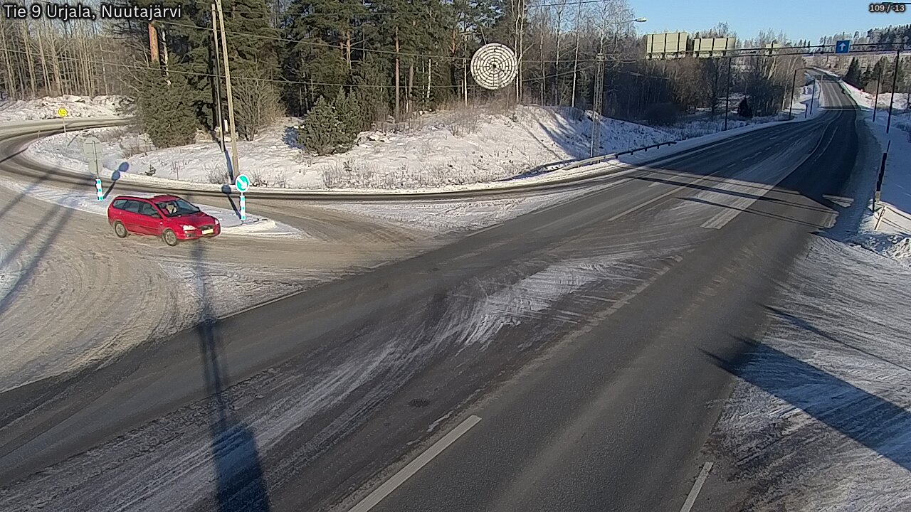 Weather Camera Image Väg 9 Urjala, Notsjö, Urjala, Pirkanmaa