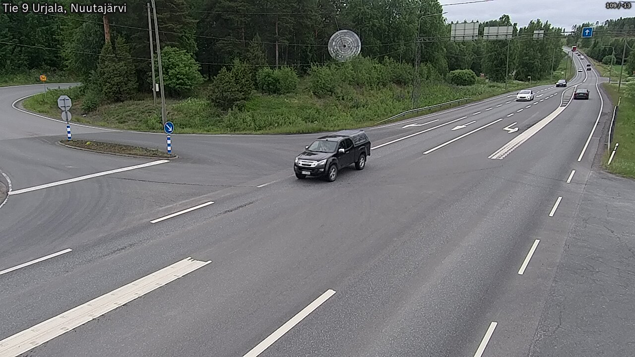 Weather Camera Image Väg 9 Urjala, Notsjö, Urjala, Pirkanmaa