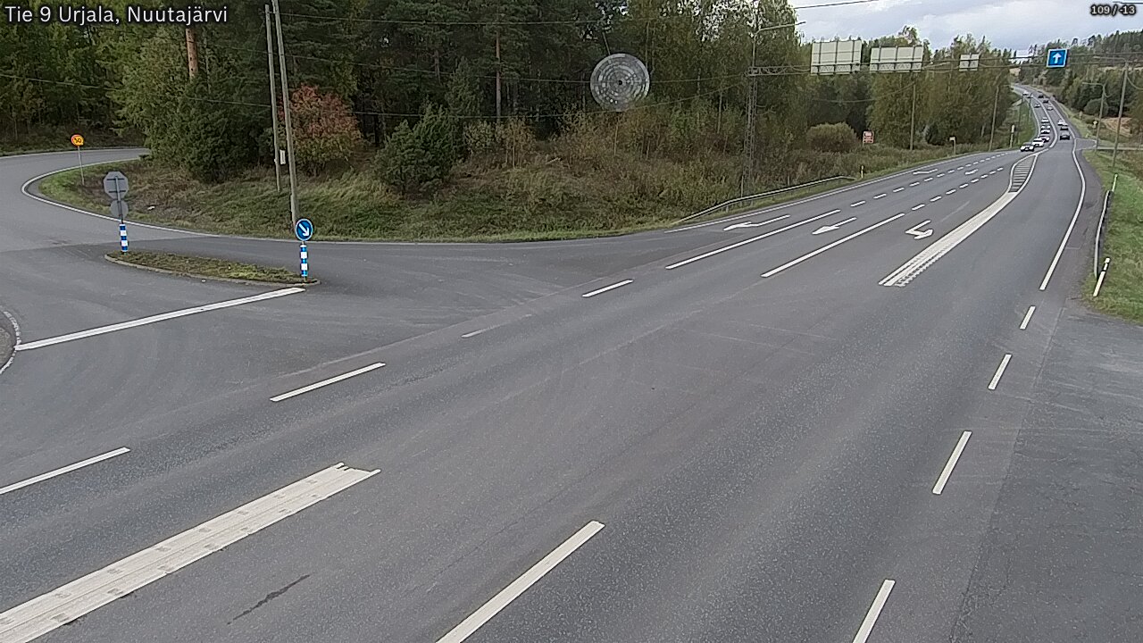 Weather Camera Image Väg 9 Urjala, Notsjö, Urjala, Pirkanmaa