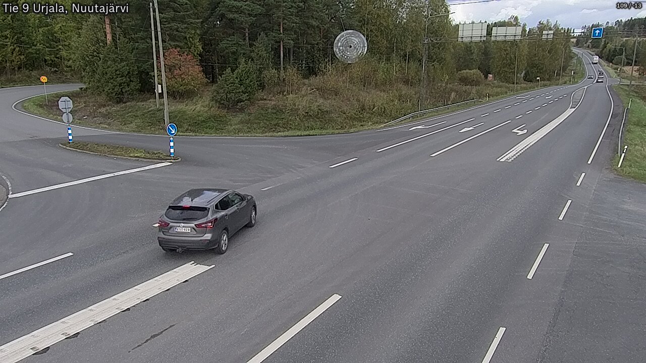 Weather Camera Image Väg 9 Urjala, Notsjö, Urjala, Pirkanmaa