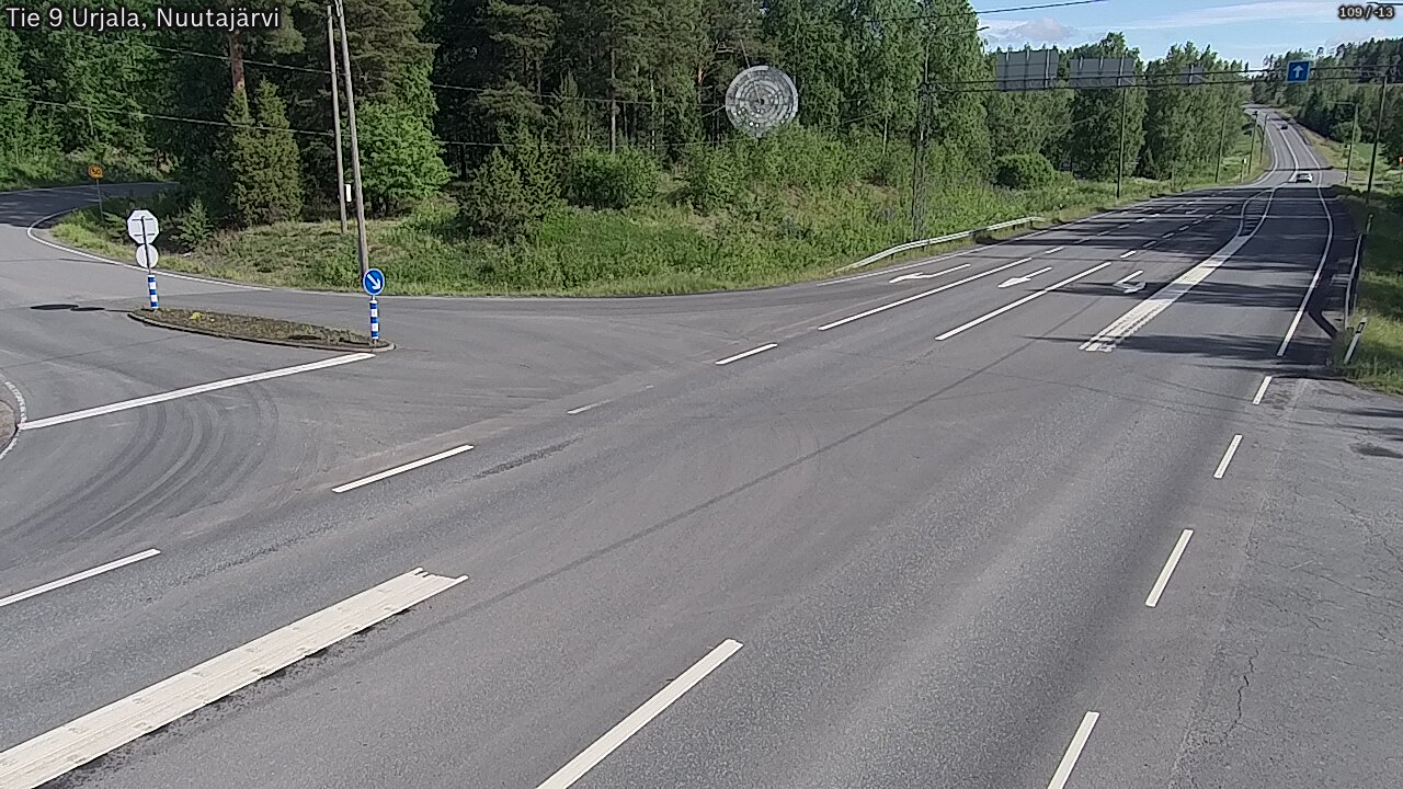 Kelikamerat Kuva Tie 9 Urjala, Nuutajärvi, Urjala, Pirkanmaa