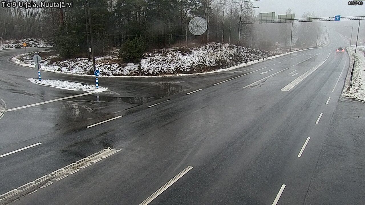 Weather Camera Image Väg 9 Urjala, Notsjö, Urjala, Pirkanmaa