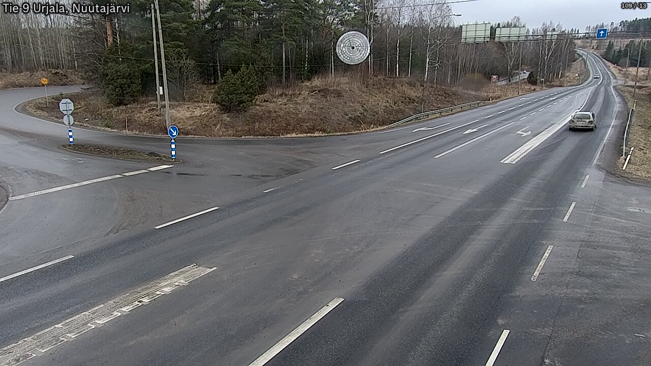 Weather Camera Image Väg 9 Urjala, Notsjö, Urjala, Pirkanmaa