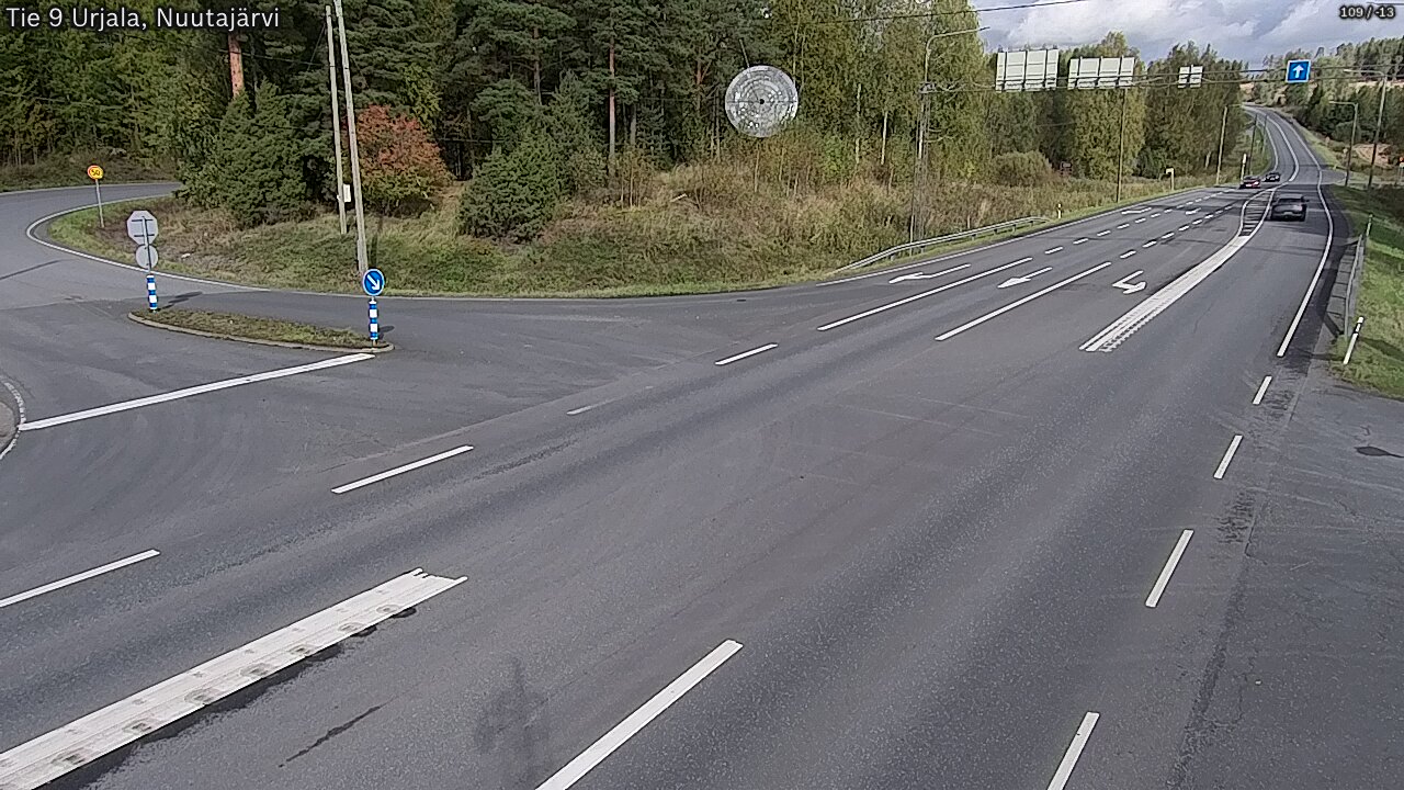 Weather Camera Image Väg 9 Urjala, Notsjö, Urjala, Pirkanmaa