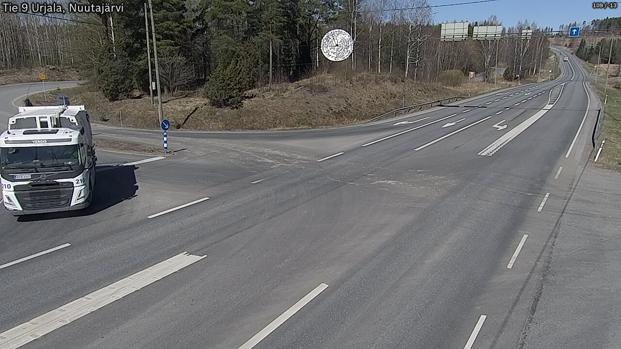Kelikamerat Kuva Tie 9 Urjala, Nuutajärvi, Urjala, Pirkanmaa