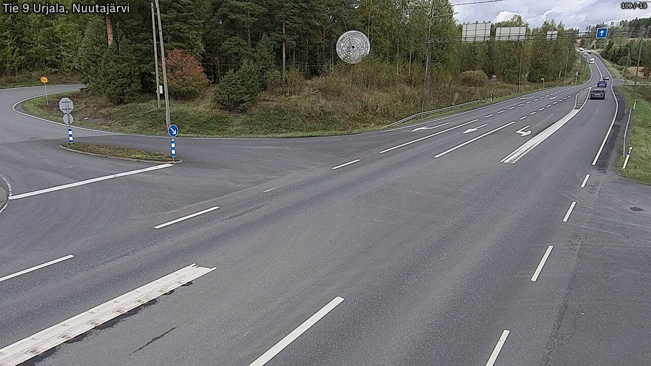 Weather Camera Image Väg 9 Urjala, Notsjö, Urjala, Pirkanmaa