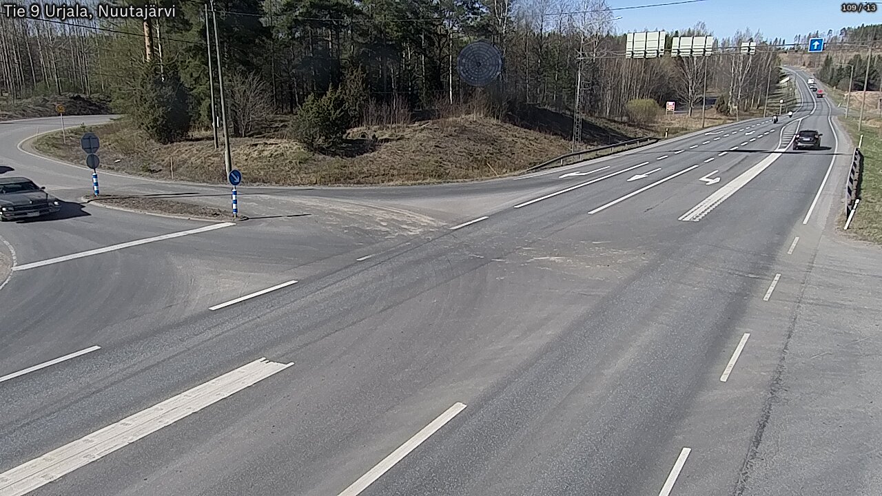 Kelikamerat Kuva Tie 9 Urjala, Nuutajärvi, Urjala, Pirkanmaa