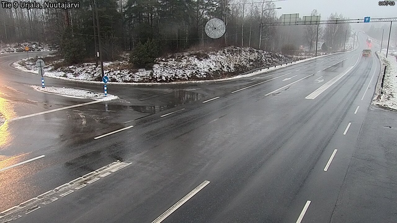 Weather Camera Image Väg 9 Urjala, Notsjö, Urjala, Pirkanmaa