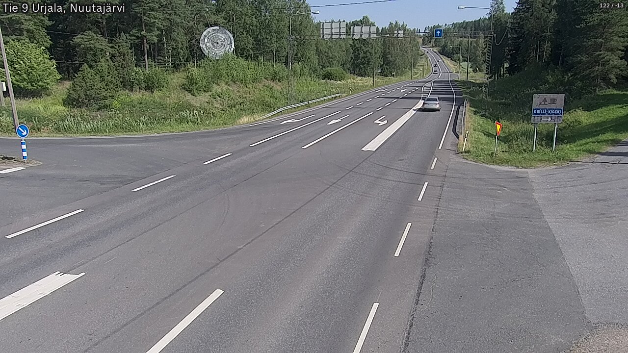 Weather Camera Image Väg 9 Urjala, Notsjö, Urjala, Pirkanmaa