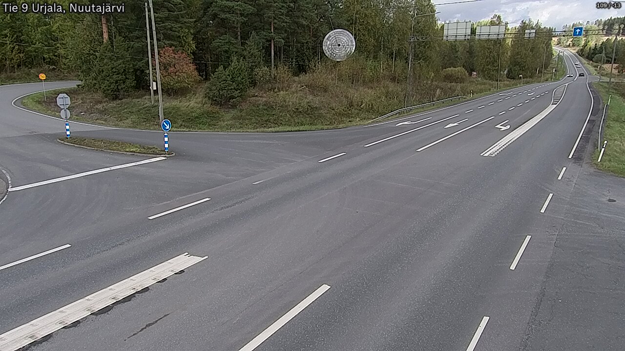 Weather Camera Image Väg 9 Urjala, Notsjö, Urjala, Pirkanmaa