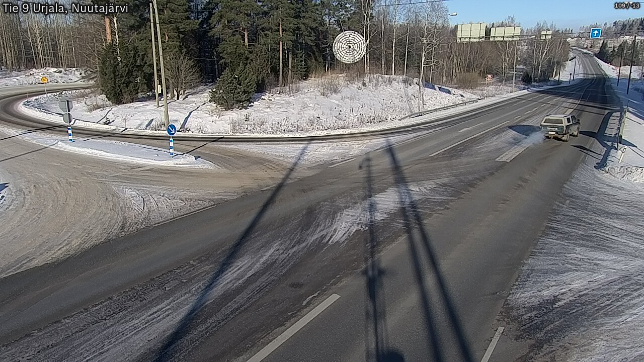 Weather Camera Image Road 9 Urjala, Nuutajärvi, Urjala, Pirkanmaa