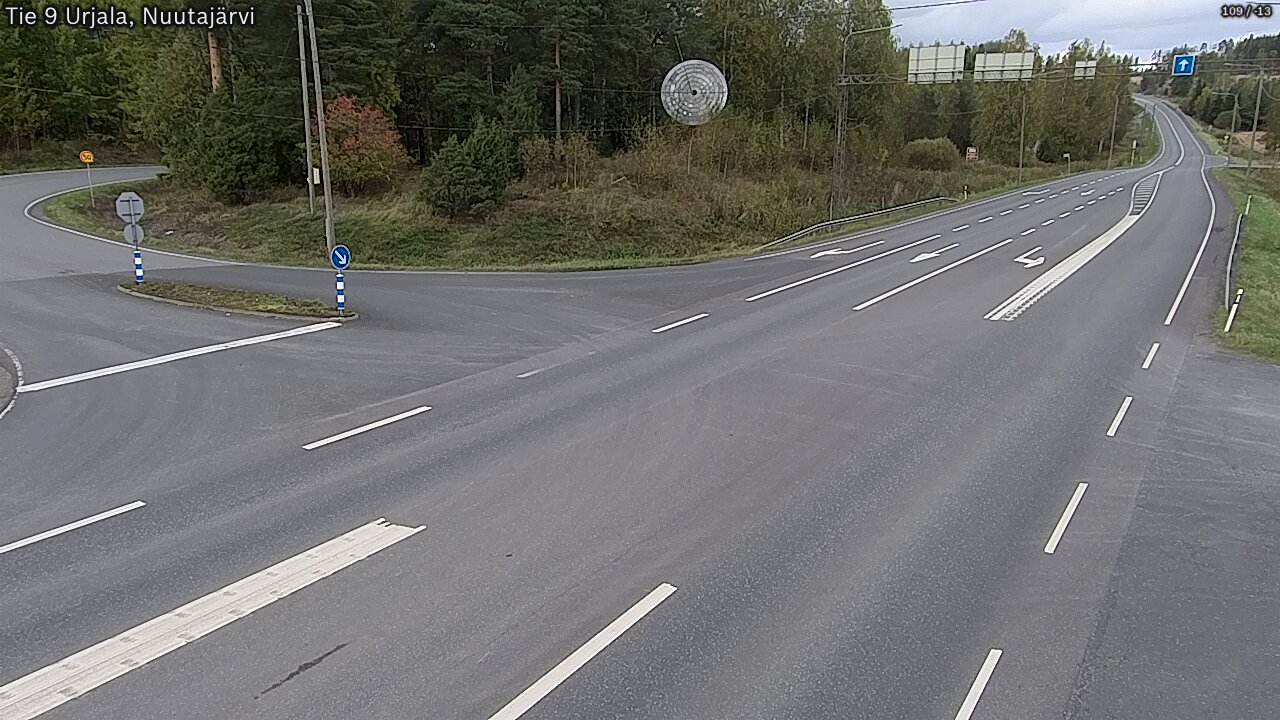Weather Camera Image Väg 9 Urjala, Notsjö, Urjala, Pirkanmaa