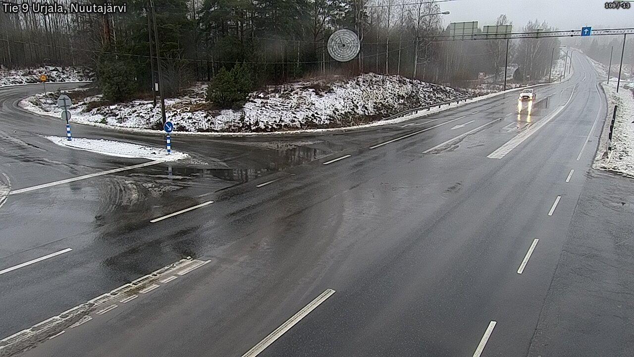 Weather Camera Image Väg 9 Urjala, Notsjö, Urjala, Pirkanmaa