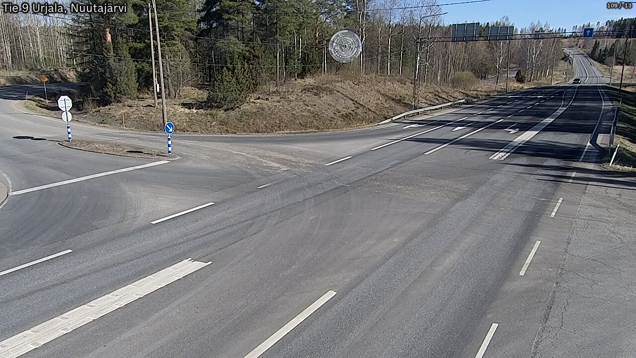 Kelikamerat Kuva Tie 9 Urjala, Nuutajärvi, Urjala, Pirkanmaa