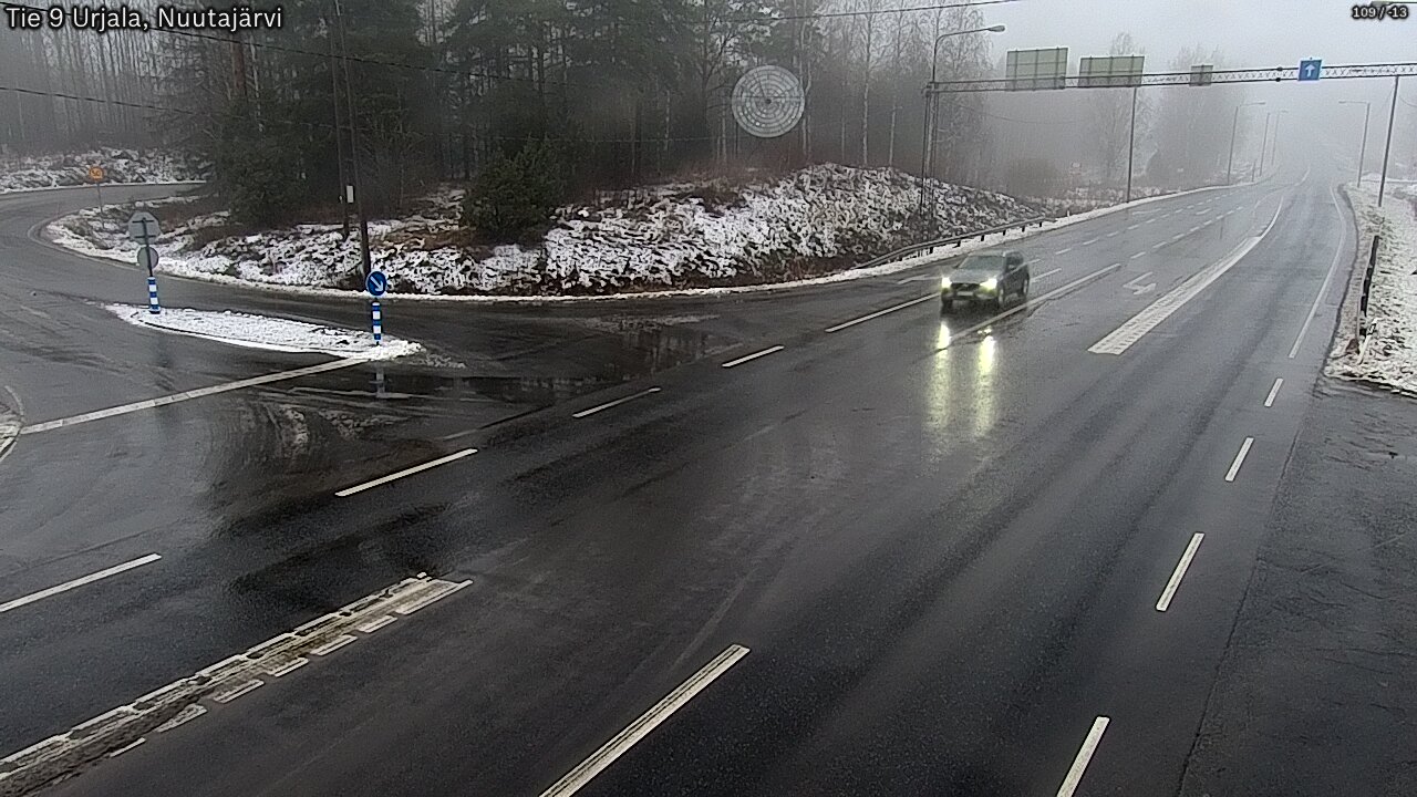 Weather Camera Image Väg 9 Urjala, Notsjö, Urjala, Pirkanmaa