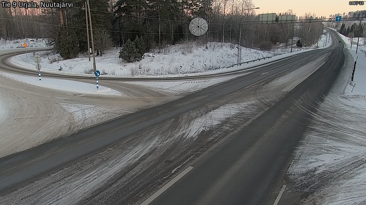 Weather Camera Image Väg 9 Urjala, Notsjö, Urjala, Pirkanmaa