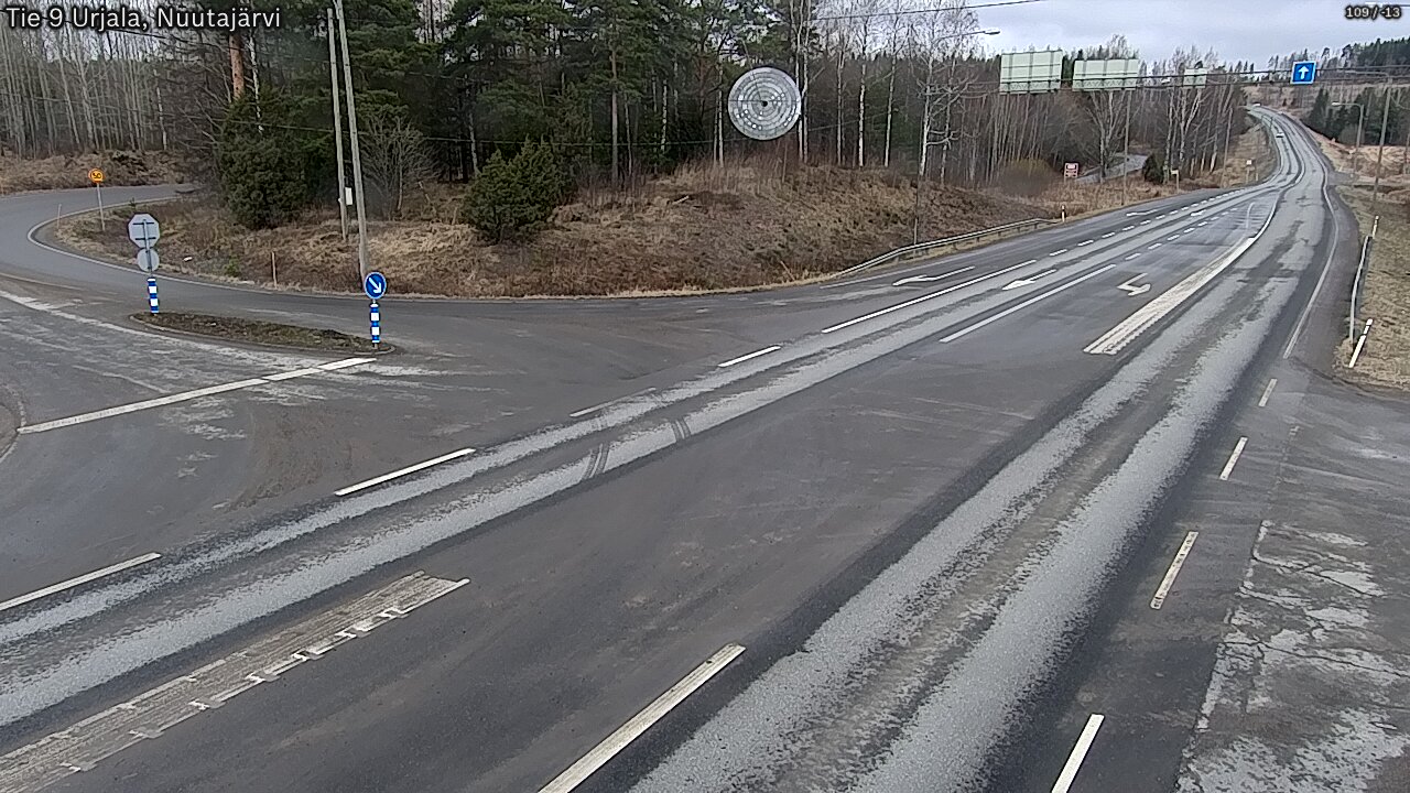 Weather Camera Image Väg 9 Urjala, Notsjö, Urjala, Pirkanmaa
