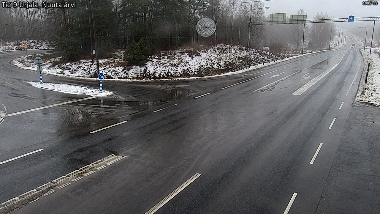 Weather Camera Image Väg 9 Urjala, Notsjö, Urjala, Pirkanmaa