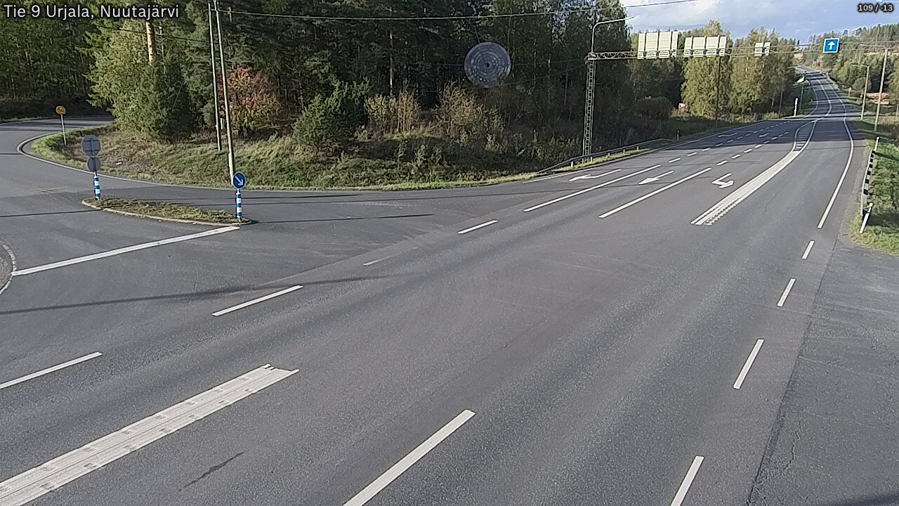 Weather Camera Image Väg 9 Urjala, Notsjö, Urjala, Pirkanmaa