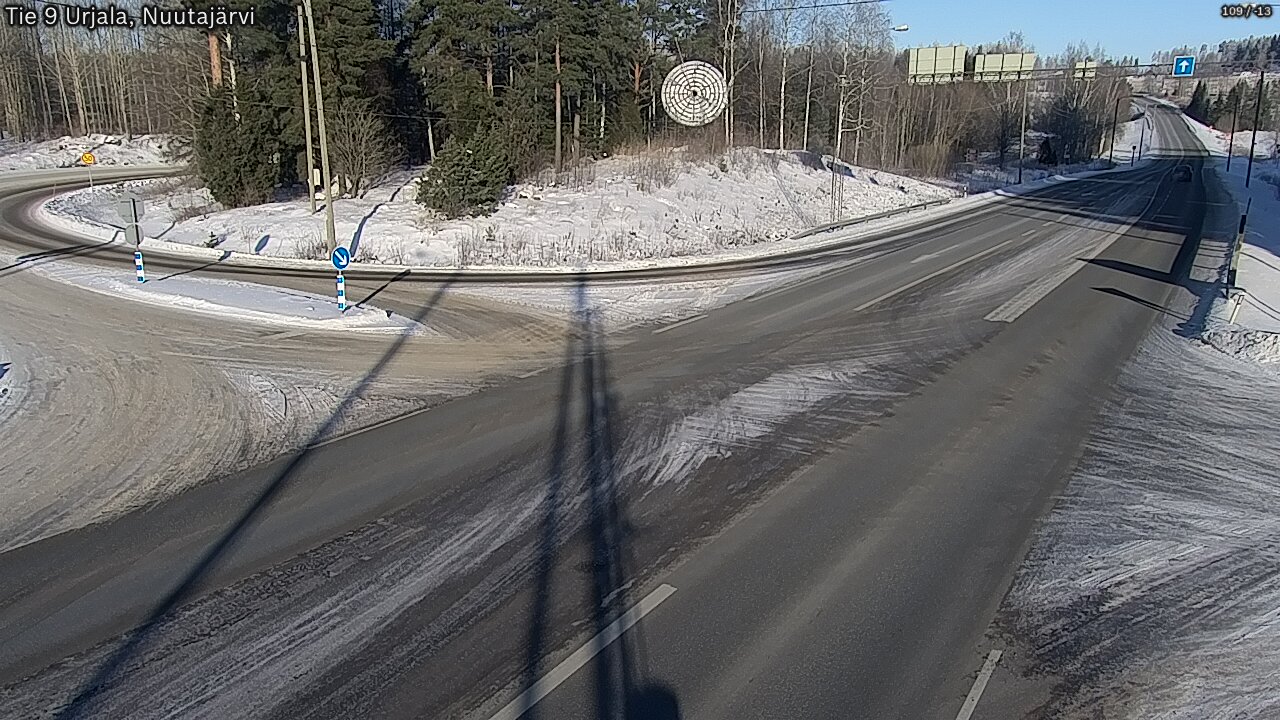 Weather Camera Image Väg 9 Urjala, Notsjö, Urjala, Pirkanmaa