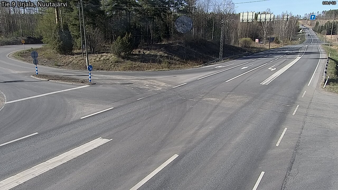 Kelikamerat Kuva Tie 9 Urjala, Nuutajärvi, Urjala, Pirkanmaa