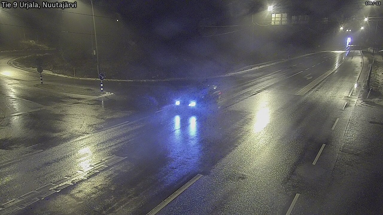 Weather Camera Image Väg 9 Urjala, Notsjö, Urjala, Pirkanmaa