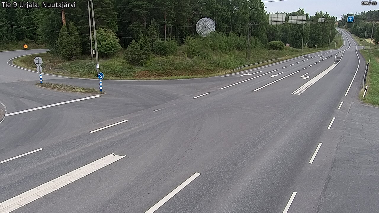 Weather Camera Image Road 9 Urjala, Nuutajärvi, Urjala, Pirkanmaa