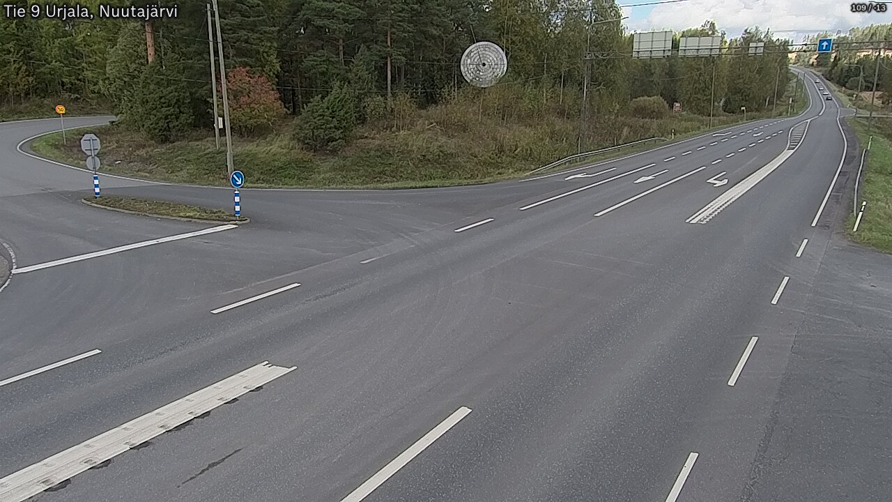 Weather Camera Image Väg 9 Urjala, Notsjö, Urjala, Pirkanmaa