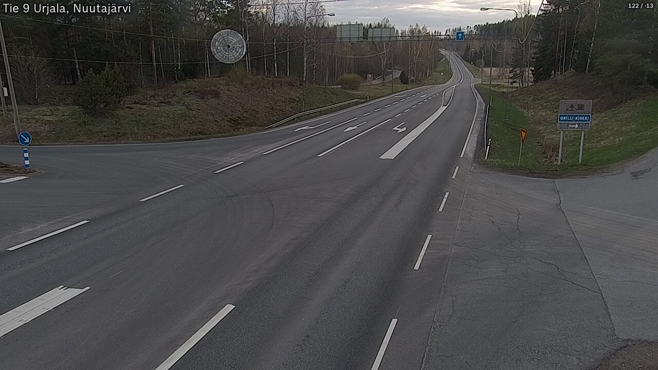 Weather Camera Image Road 9 Urjala, Nuutajärvi, Urjala, Pirkanmaa