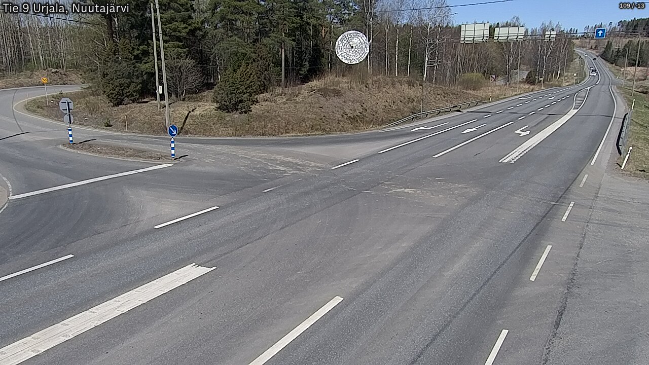 Kelikamerat Kuva Tie 9 Urjala, Nuutajärvi, Urjala, Pirkanmaa