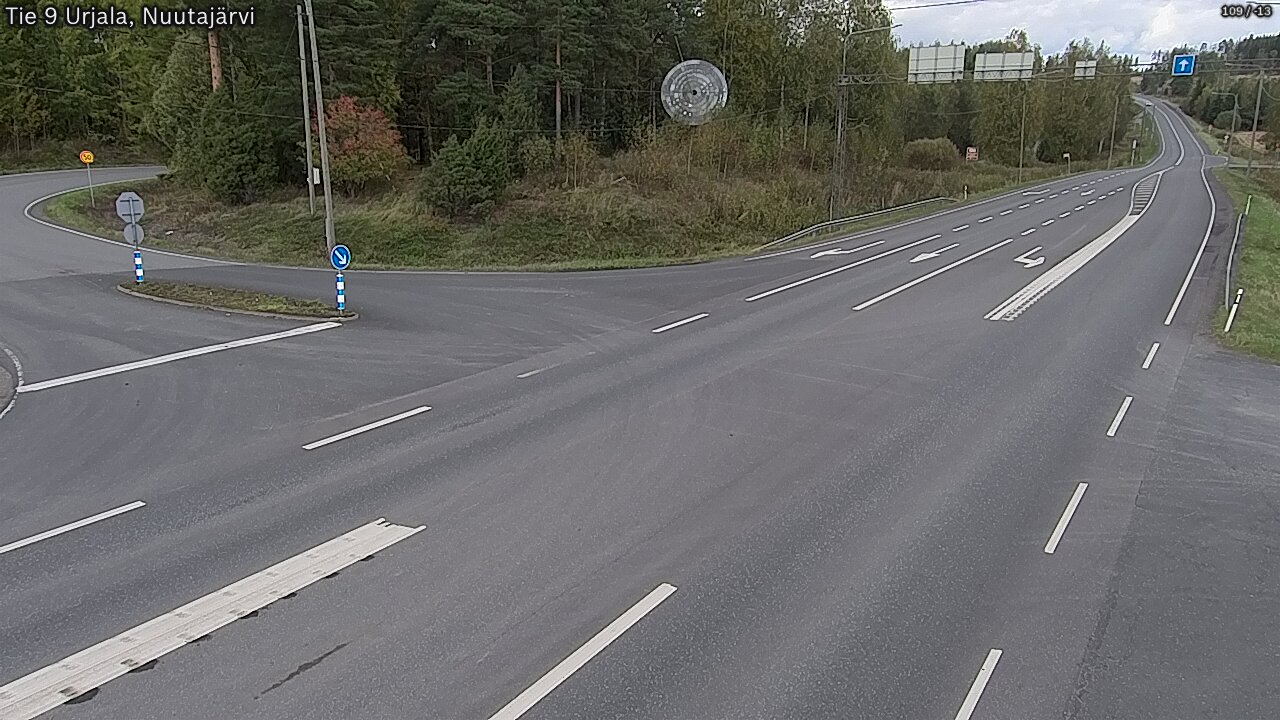 Weather Camera Image Väg 9 Urjala, Notsjö, Urjala, Pirkanmaa