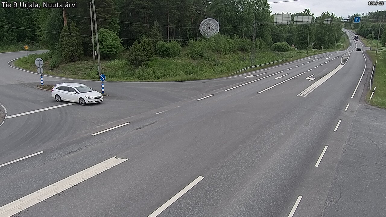 Weather Camera Image Väg 9 Urjala, Notsjö, Urjala, Pirkanmaa