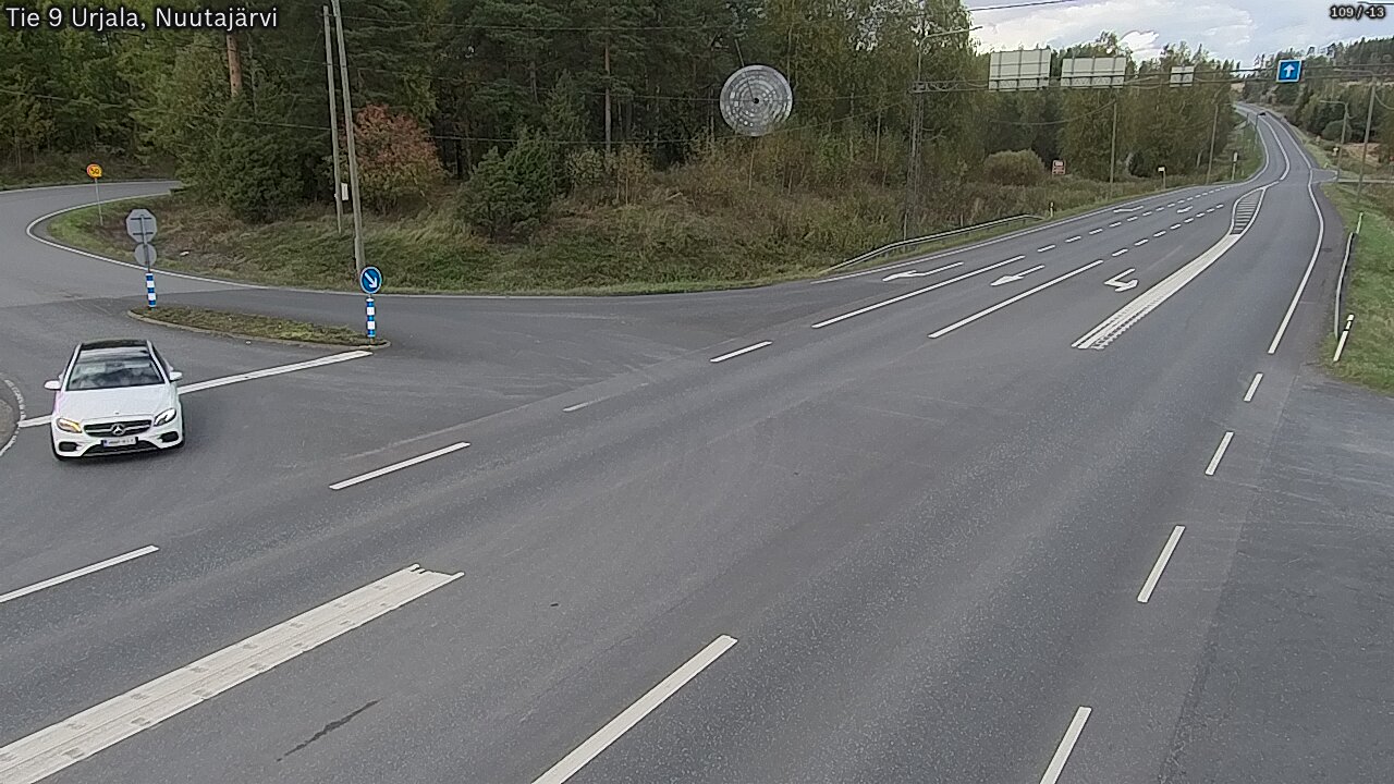 Weather Camera Image Väg 9 Urjala, Notsjö, Urjala, Pirkanmaa