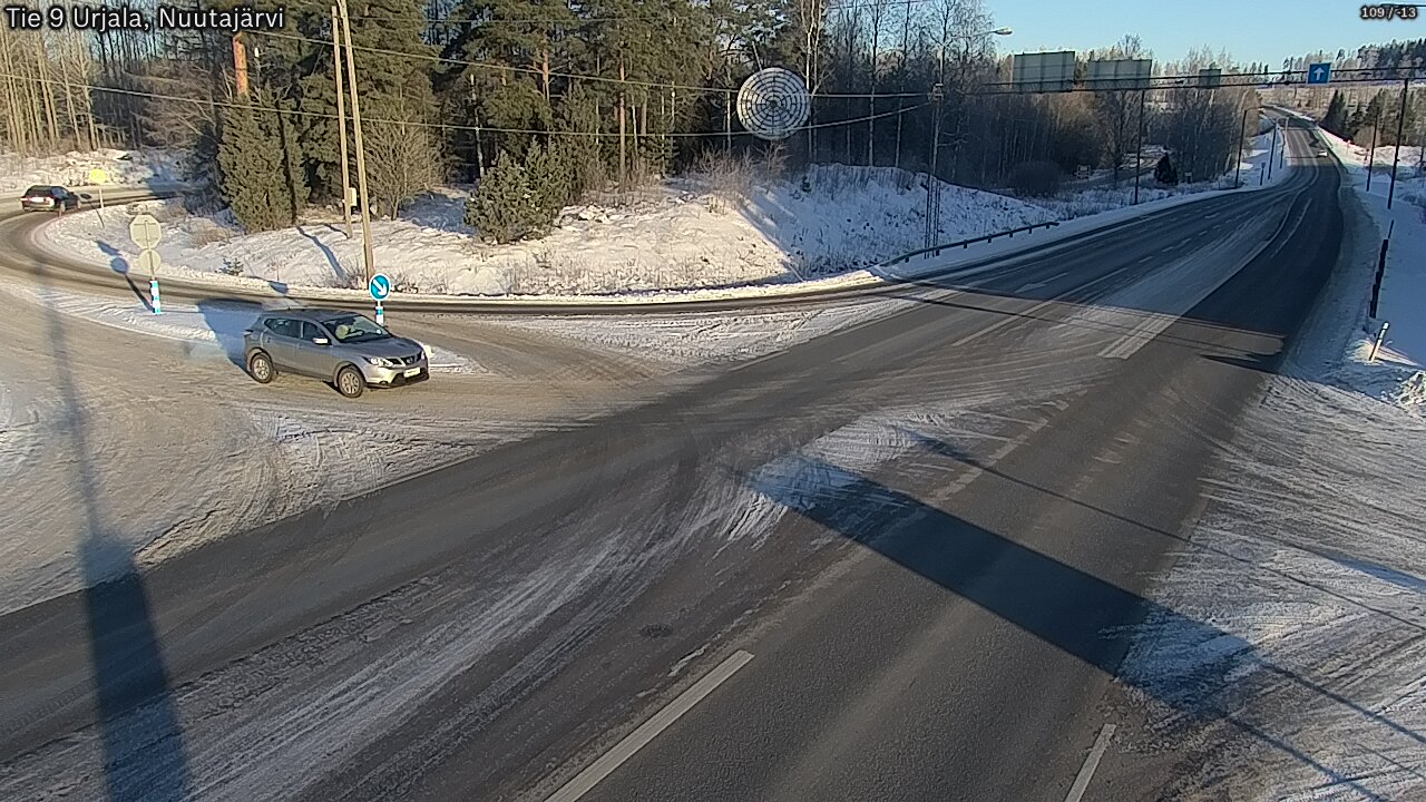 Weather Camera Image Väg 9 Urjala, Notsjö, Urjala, Pirkanmaa