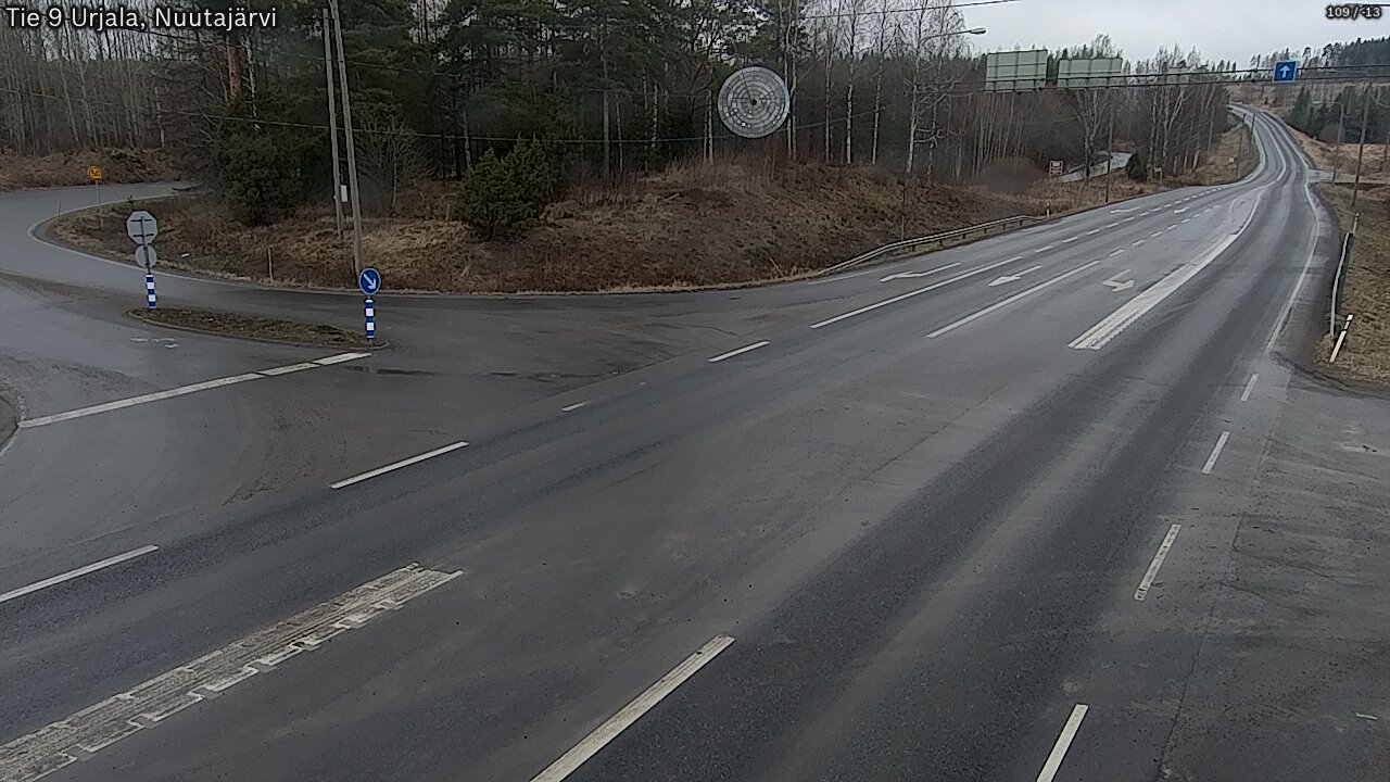 Weather Camera Image Väg 9 Urjala, Notsjö, Urjala, Pirkanmaa