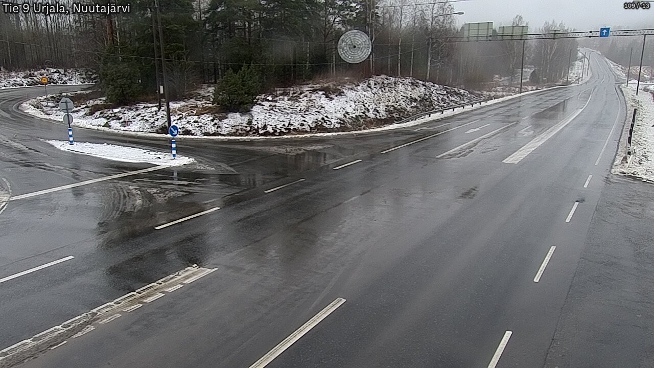 Weather Camera Image Väg 9 Urjala, Notsjö, Urjala, Pirkanmaa