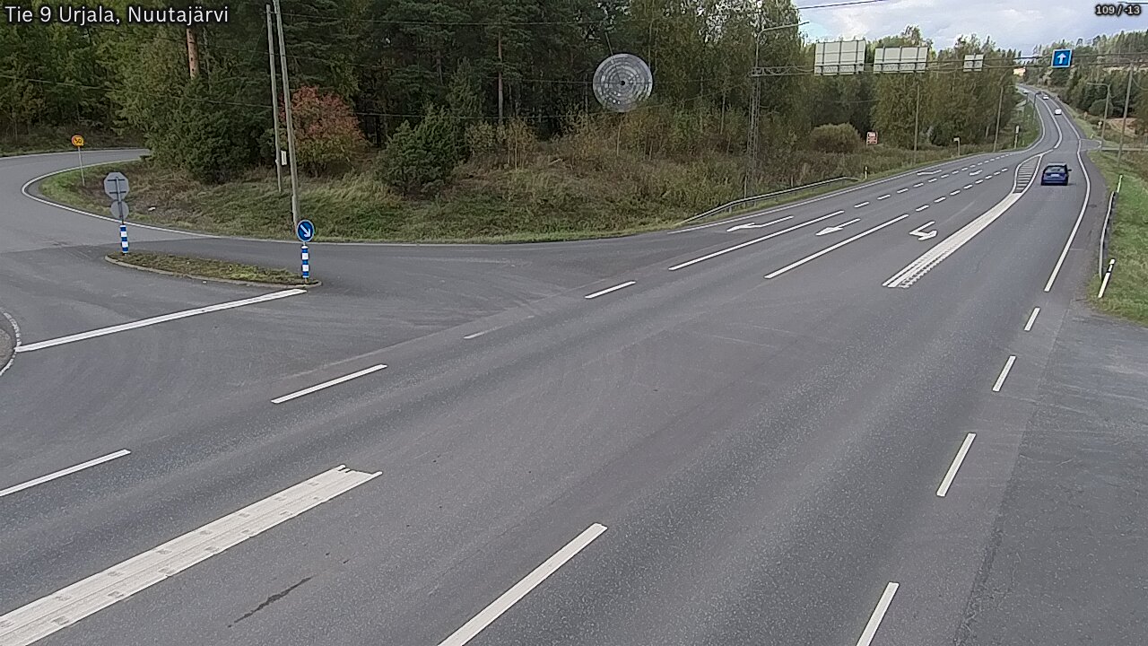 Weather Camera Image Väg 9 Urjala, Notsjö, Urjala, Pirkanmaa