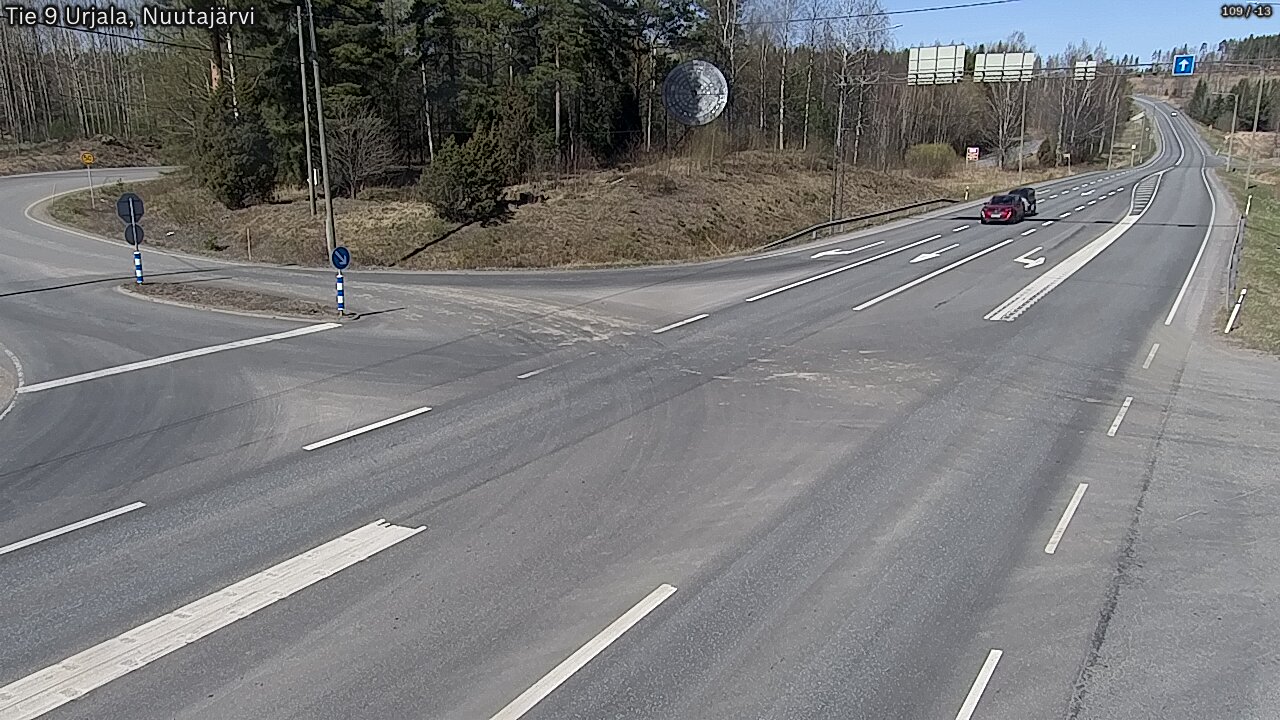 Kelikamerat Kuva Tie 9 Urjala, Nuutajärvi, Urjala, Pirkanmaa