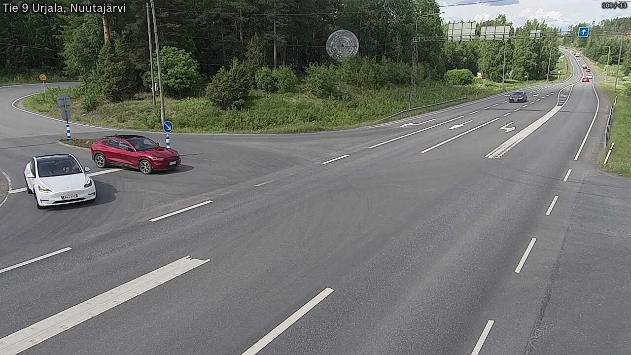 Kelikamerat Kuva Tie 9 Urjala, Nuutajärvi, Urjala, Pirkanmaa