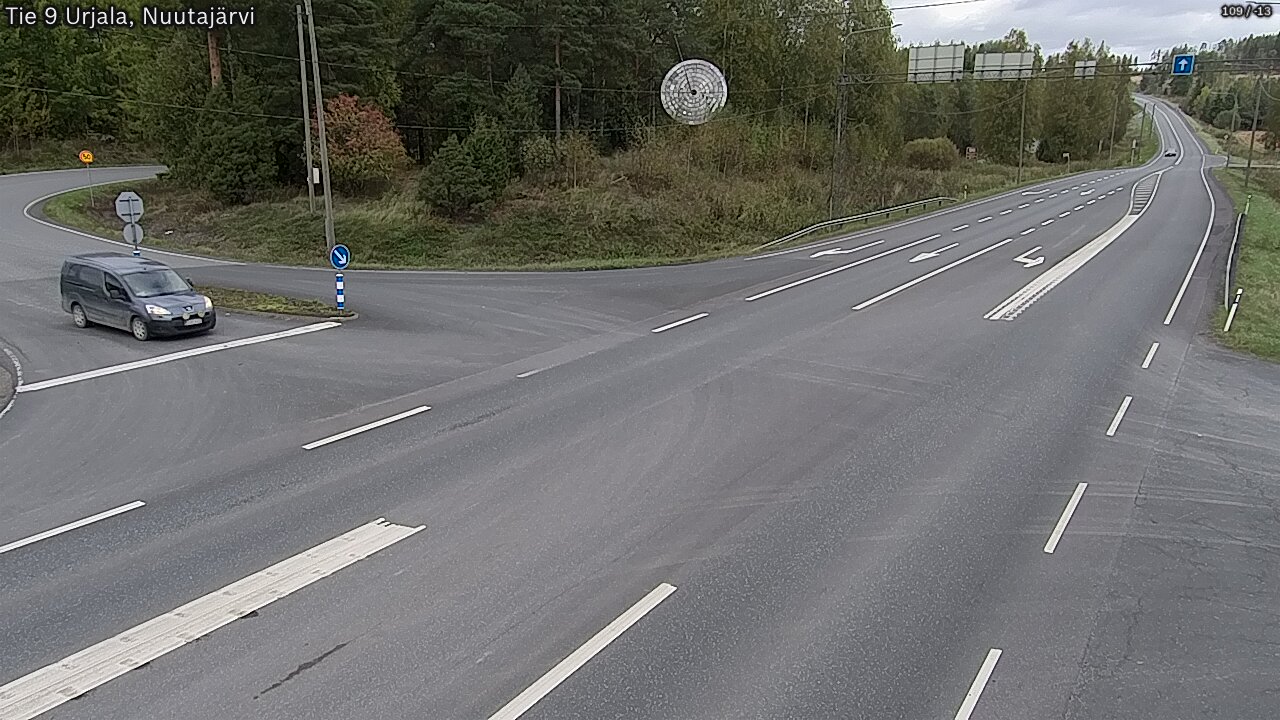 Kelikamerat Kuva Tie 9 Urjala, Nuutajärvi, Urjala, Pirkanmaa
