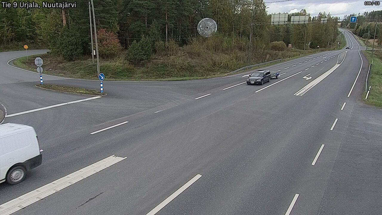 Weather Camera Image Väg 9 Urjala, Notsjö, Urjala, Pirkanmaa