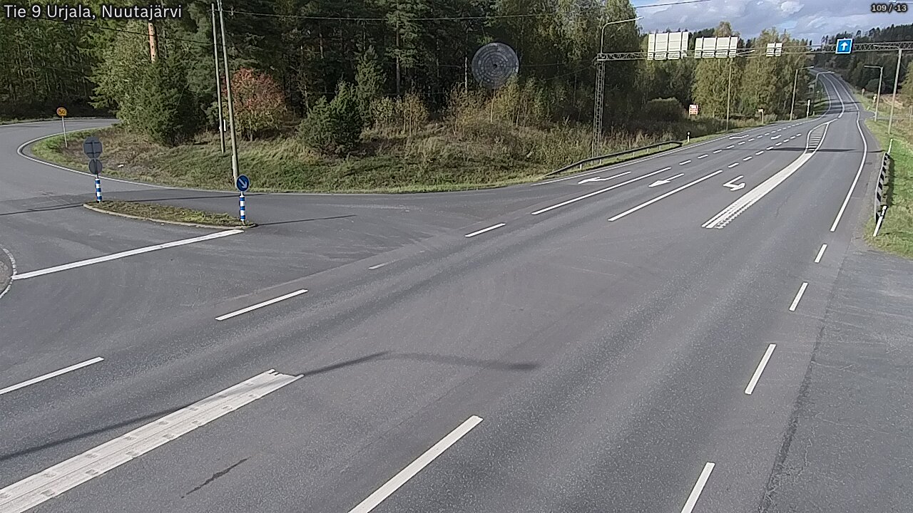 Weather Camera Image Väg 9 Urjala, Notsjö, Urjala, Pirkanmaa